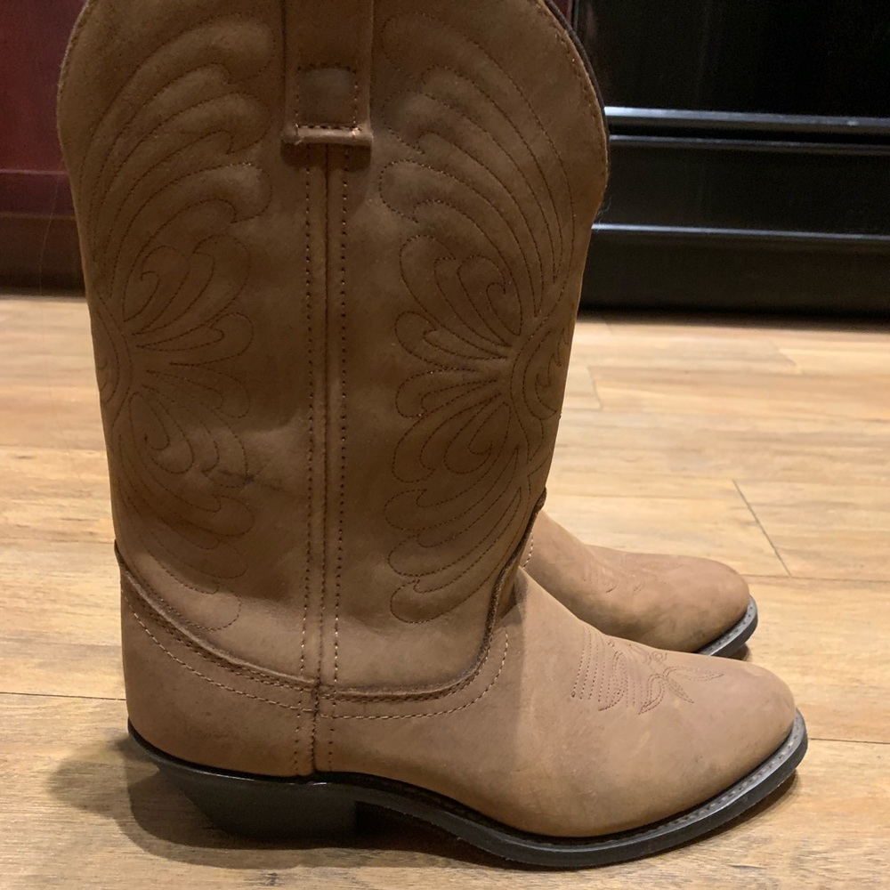 Masterson Boot Co. Brown Leather Cowboy Boots Size 7.5